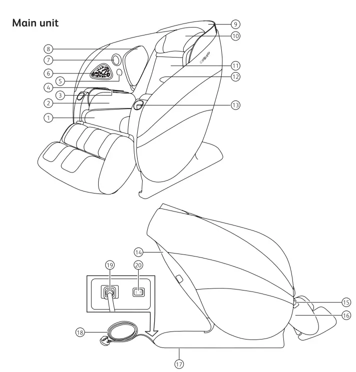 OSIM OS 8208 uDream Massage Chair - fig