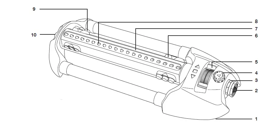 AQUA JOE -AJ-OMS20-BRS-RM -Oscillating -Sprinkler -fig 1