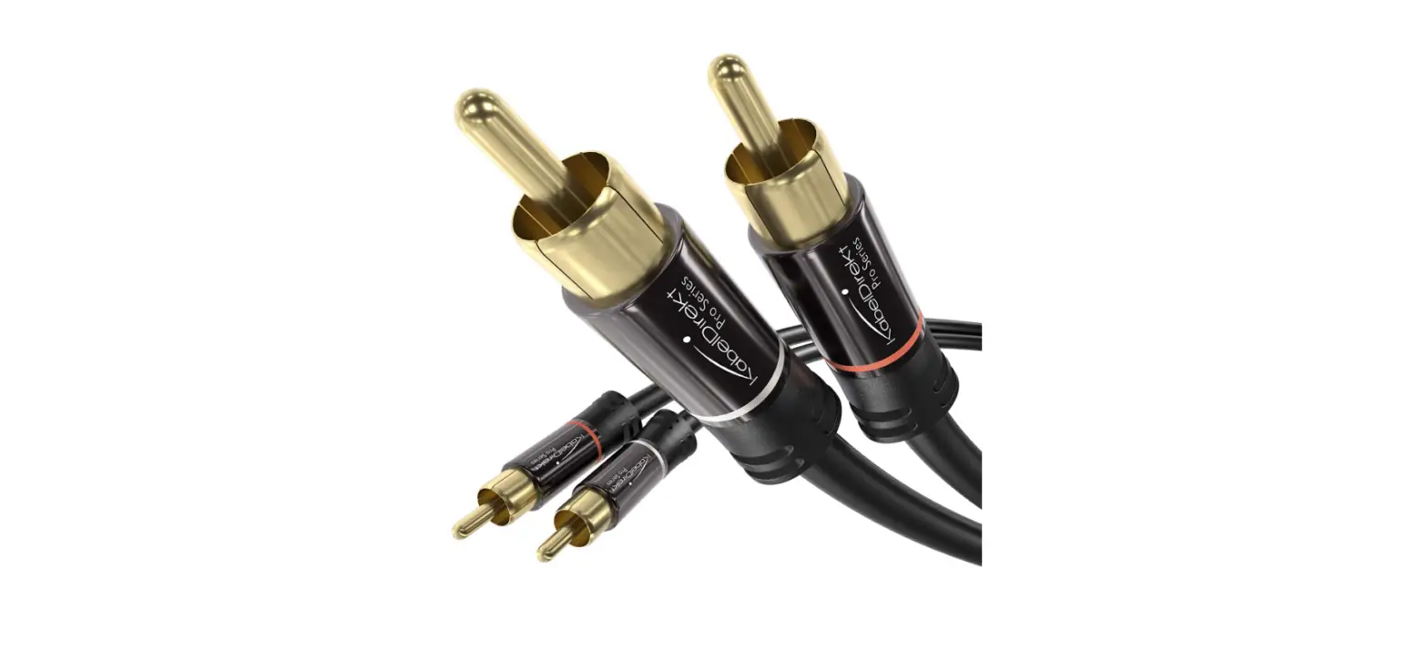 Kabeldirekt – 25ft Long – Rca/phono Cable, 2 To 2 Rca/phono, Stereo Audio Cable-complete Features/instruction Guide