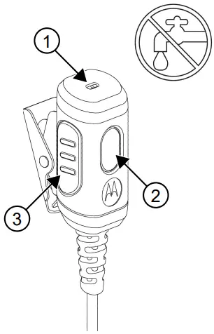 motorola PMLN8295 2 Wire Swivel Loud Audio Earpiece with Eartip - Figure 2