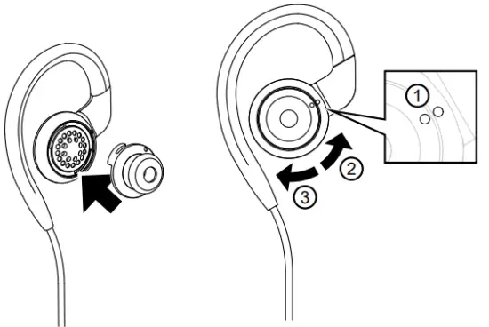 motorola PMLN8295 2 Wire Swivel Loud Audio Earpiece with Eartip - Figure 7