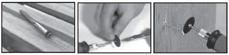 FIG 8 Sanding and Cutting Mandrel