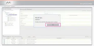 2. Click OK at first warning message