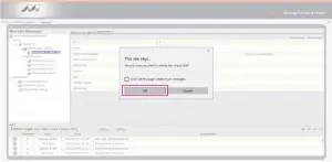 3. Click OK at the second warning message
