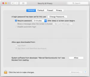 7. The new macOS 10.13 (High Sierra) requires user approval - B