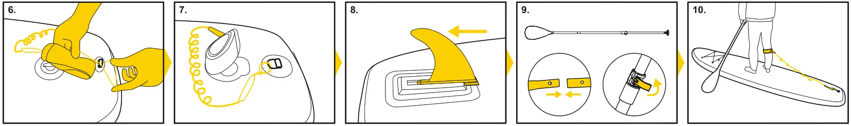 Bestway 65346 Hydro Force Sup Board - Installation 1