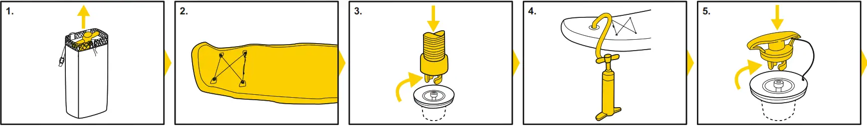 Bestway 65346 Hydro Force Sup Board - Installation