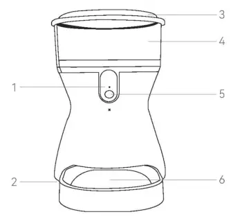 DUDU PET DU4L WF 4L Automatic Pet Feeder - fig