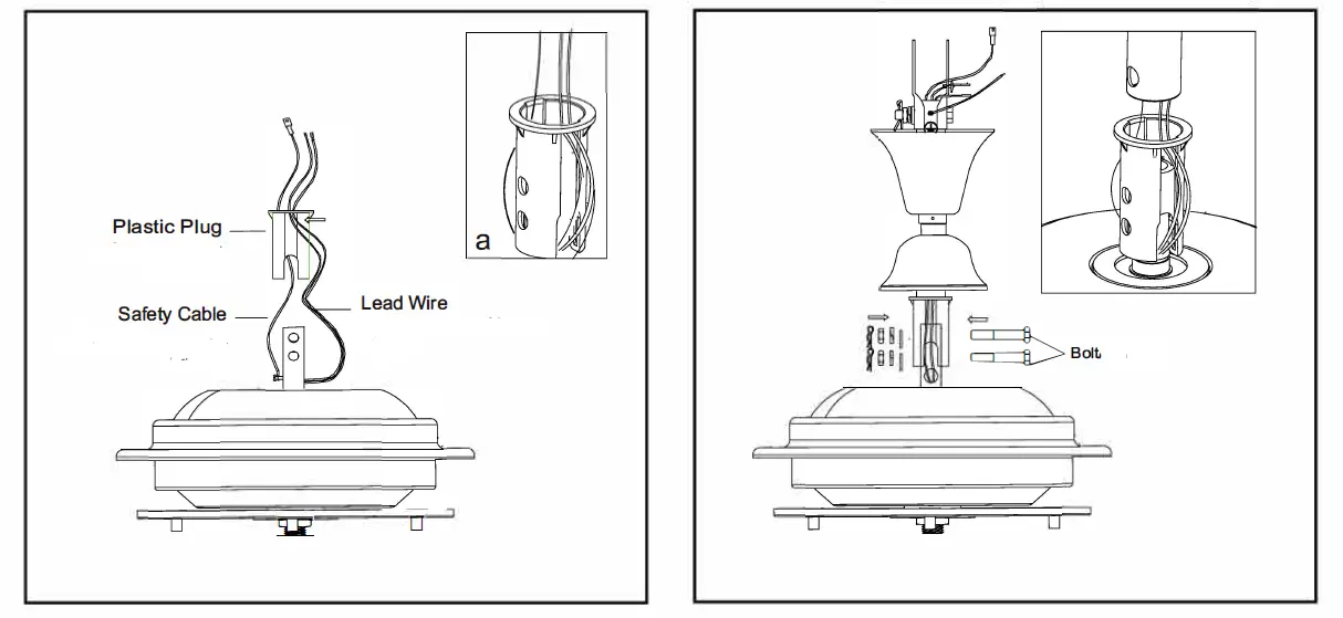 Rubine FORZA45 Remote Control Ceiling Fan FIG 3