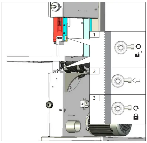 Adjust the support bearing