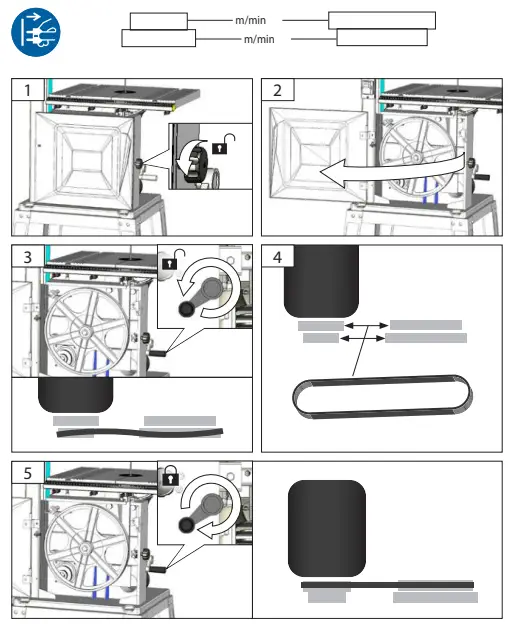 Adjust the belt speed