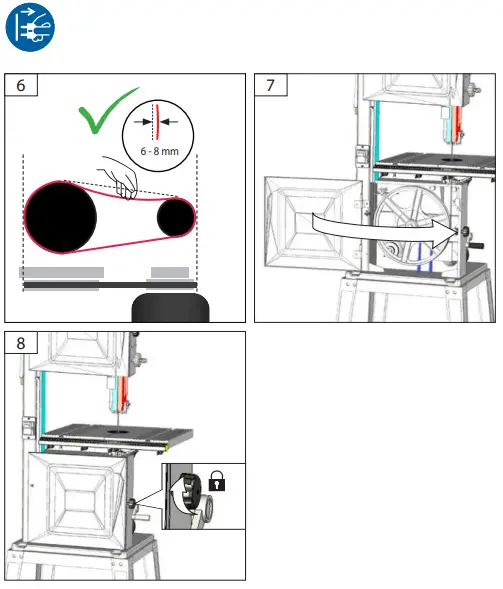 Adjust the belt speed
