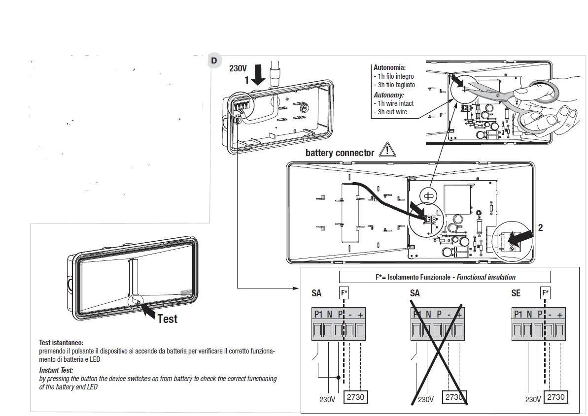 Beghelli IP42-65 Eurocompleta LED West Light Energy 04