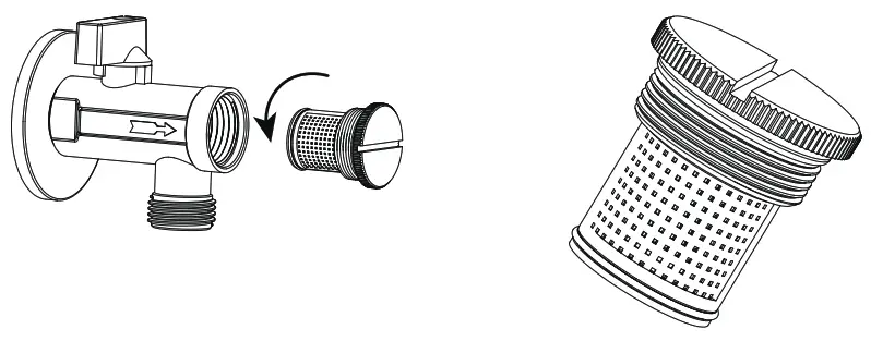 Swiss Madison SM-ST040 Touchless Tankless Toilet - Cleaning Filter