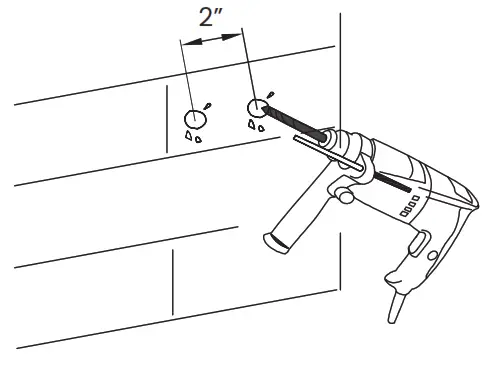 Swiss Madison SM-ST040 Touchless Tankless Toilet - Drill Holes