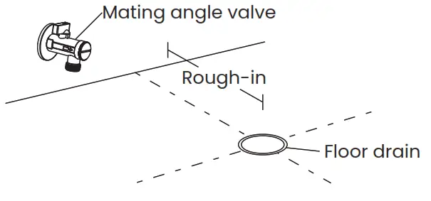 Swiss Madison SM-ST040 Touchless Tankless Toilet - Mating angle valve