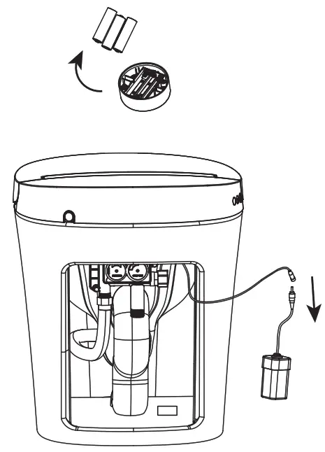 Swiss Madison SM-ST040 Touchless Tankless Toilet - Remove Batteries