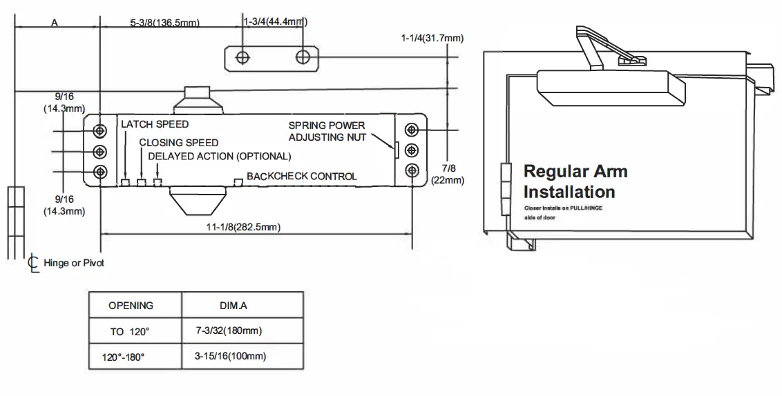 TownSteel-TDC70-Heavy -Duty-Door-Closer-FIG-1