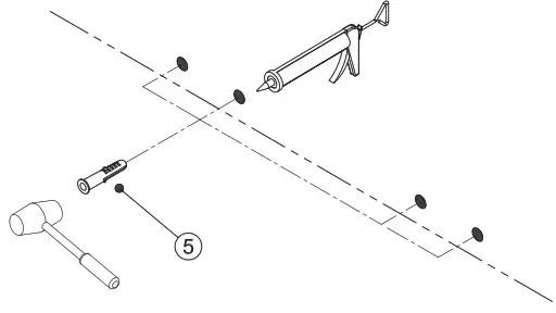 CRAFT MAIN GCS0515 Glass Rectangle Shelf - PARTS LIST 5