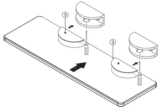 CRAFT MAIN GCS0515 Glass Rectangle Shelf - PARTS LIST 7