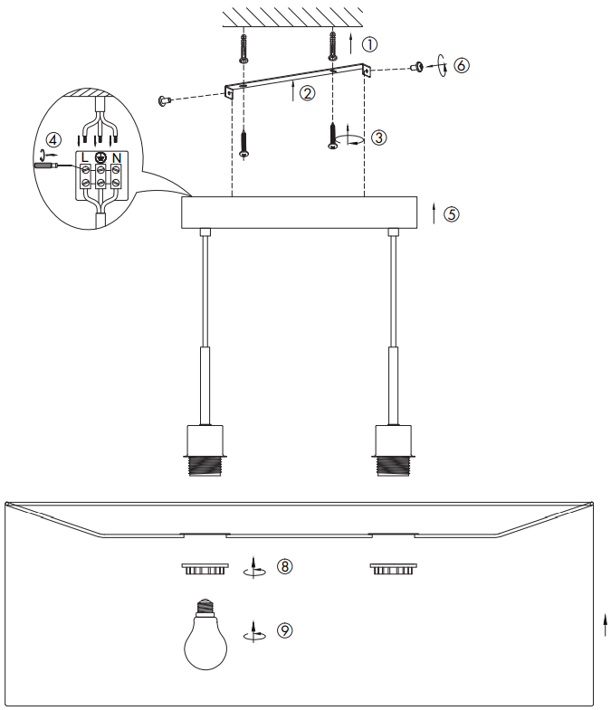 QAZQA Tanbor HL 2 Hanging Lamp - B