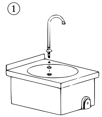 XPOtool 62685 Premium Steel Gastronomy Washbasin 1