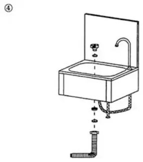 XPOtool 62685 Premium Steel Gastronomy Washbasin 11