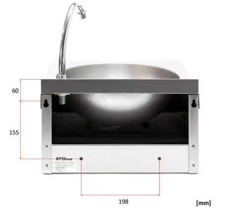 XPOtool 62685 Premium Steel Gastronomy Washbasin 6