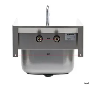 XPOtool 62685 Premium Steel Gastronomy Washbasin 8
