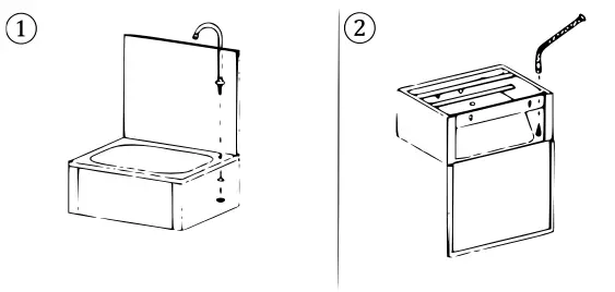 XPOtool 62685 Premium Steel Gastronomy Washbasin 9