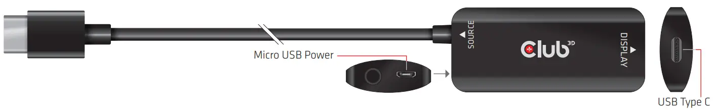 Club3D 795218 CAC-1336 Active Adapter - fig1