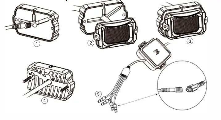 MICTUNING MIC-LRL-438 C2 RGBW LED Rock Light fig 2