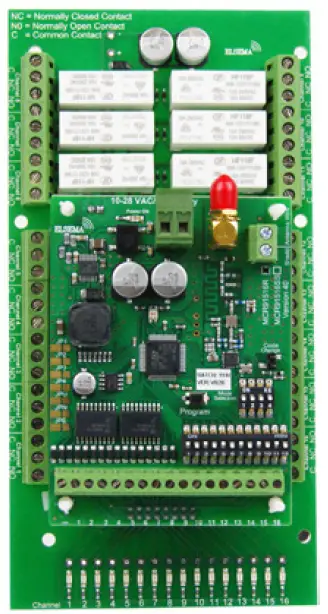 ELSEMA MCR91516SS 16 Channel 915MHz Receiver with Frequency Hopping