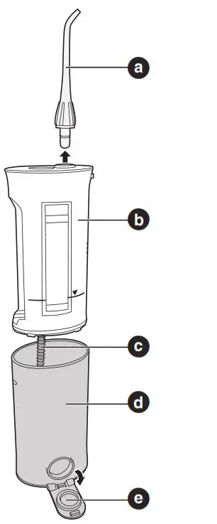 Panasonic EW-DJ10-A401 Battery Operated Oral Irrigator 16