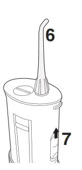 Panasonic EW-DJ10-A401 Battery Operated Oral Irrigator 7