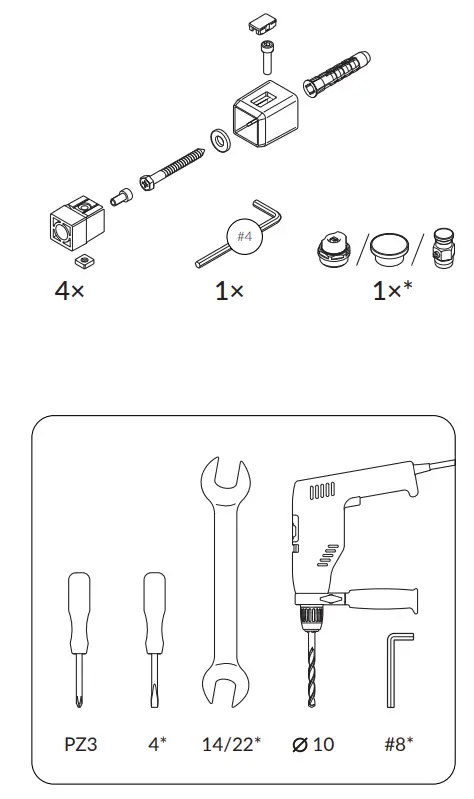 TERMA 2688716 Warp T Bold Designer Towel Rail - fig 1