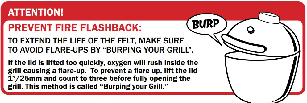 VISION GRILLS Kamado Grill -ATTENTION!