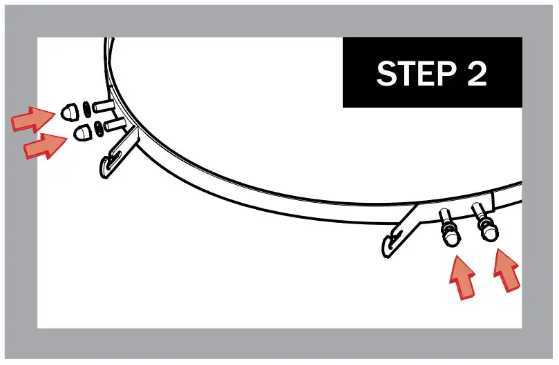 VISION GRILLS Kamado Grill -Shelf Brackets