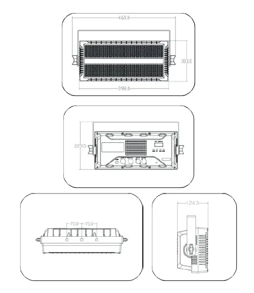 AUDIBAX Thunder 450 RGBW Strobo LED Cegadora Wash fig (1)