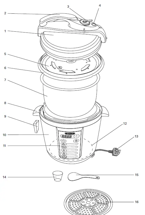 Bella 6 Litre Pressure Cooker 2