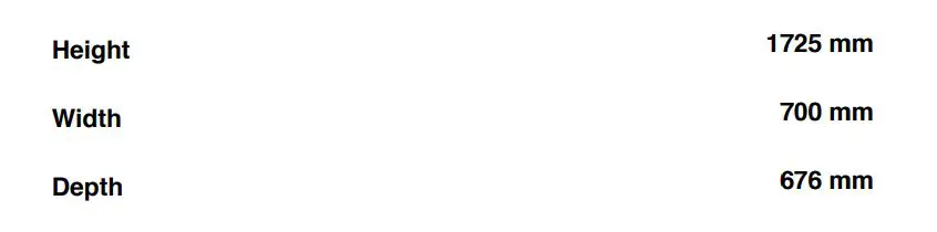 Haier HRF450BW2 416L Bottom Freezer Refrigerator - DIMENSIONS