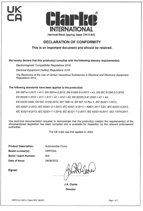 Clarke-HIPPO-5A-750W-Submersible-Pump-FIG-4