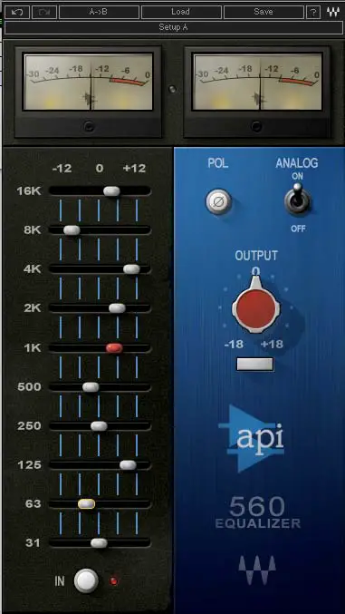 Waves 560 Api Graphic Eq Plug-in User Manual