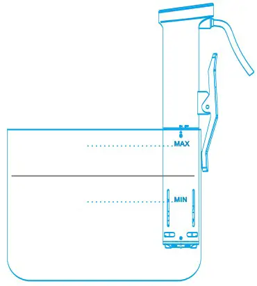 Sous Vide MZJ 01 Immersion Circulator Precision Cooler - setting up