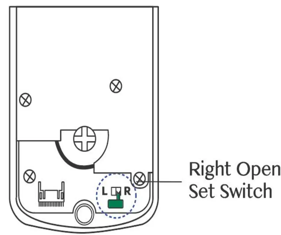 T5 Waterproof Smart Deadbolt Keypad Lock Confirm opening direction