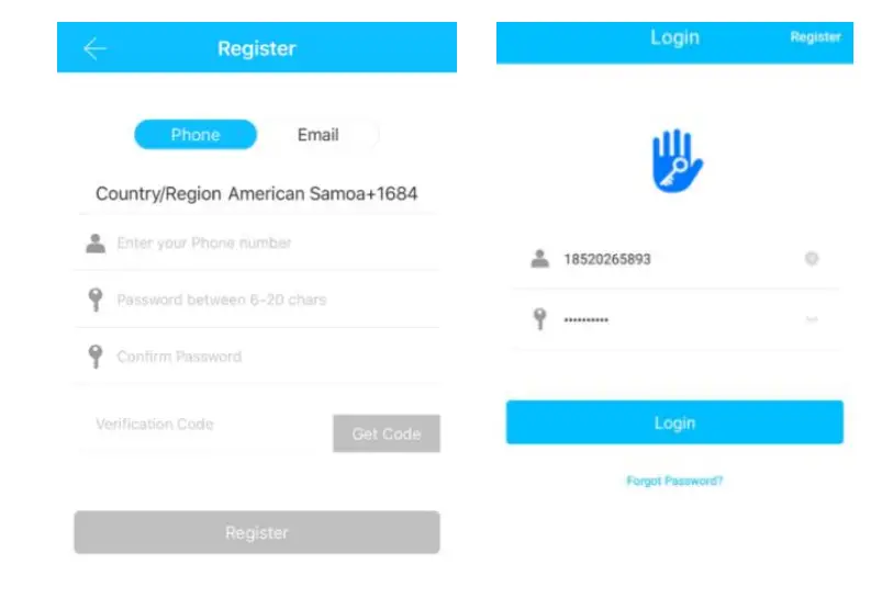 T5 Waterproof Smart Deadbolt Keypad Lock Connect lock to the phone