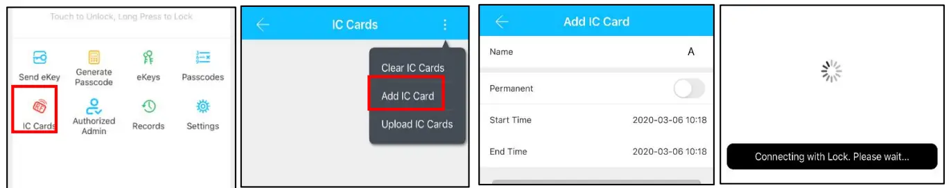 T5 Waterproof Smart Deadbolt Keypad Lock Add card