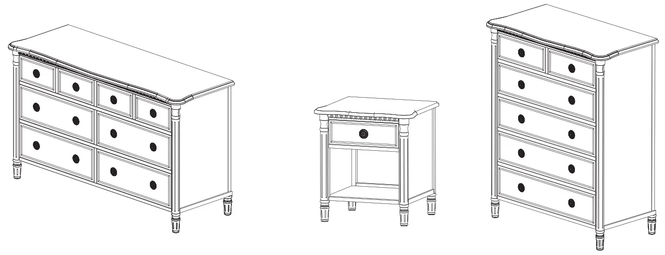 evolur JULIENNE 4500 Dressers