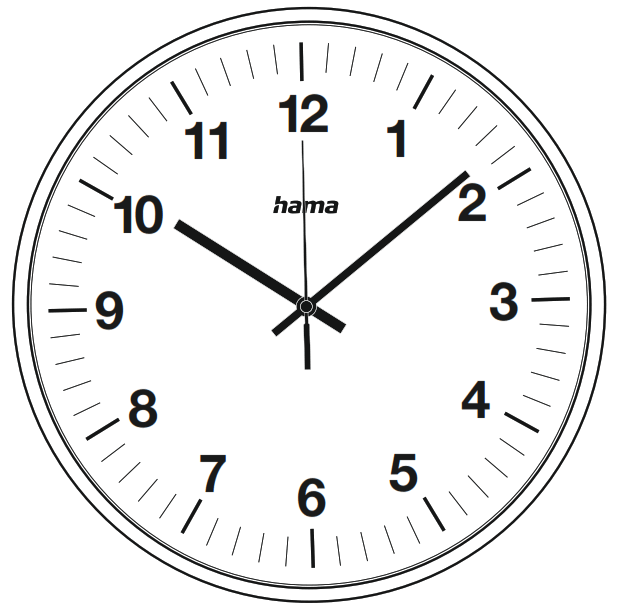 hama AG 340 DCF Radio Wall Clock