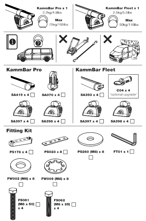 Rhino KB4PR FL KammBar Fleet System - fig